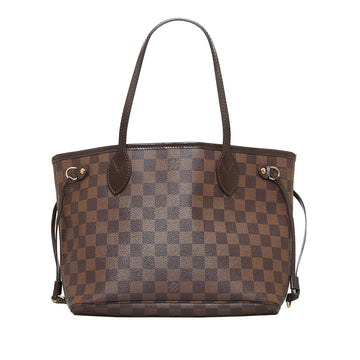 LOUIS VUITTON Damier Ebene Neverfull PM Tote Bag