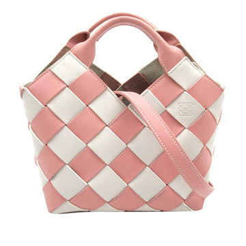 LOEWE Mini Woven Leather Basket Bag