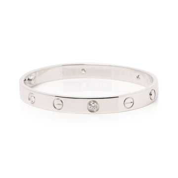 Cartier Love 4 Diamond Bangle Bracelet