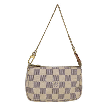 LOUIS VUITTON Damier Azur Mini Pochette Accessoires Pouch N58010 LV Auth 40214