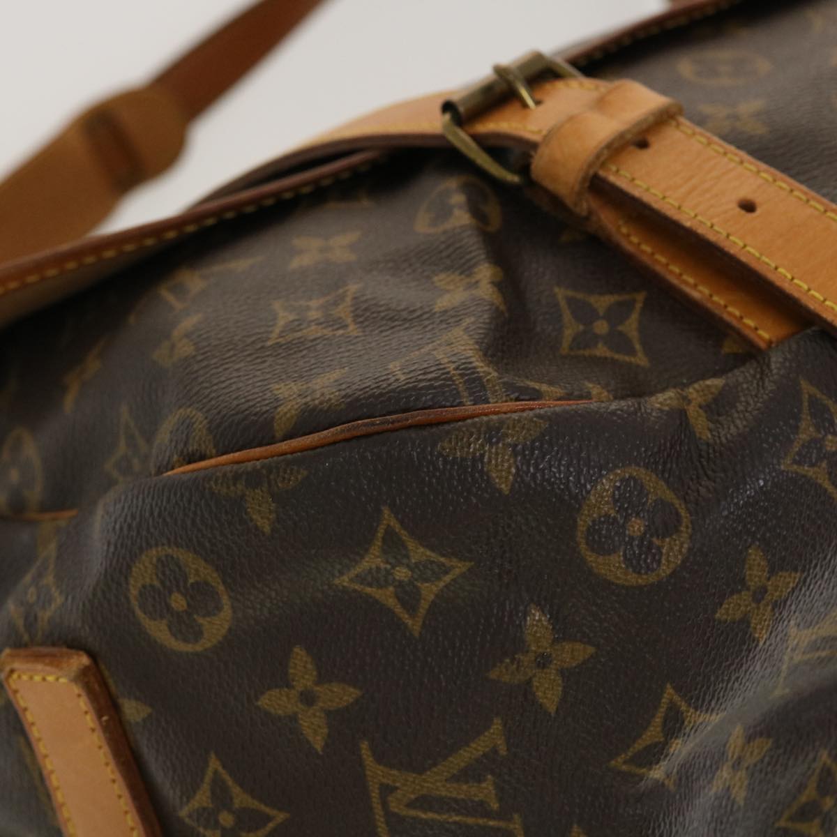 Louis Vuitton - Brown Monogram Canvas Saumur Monogram 43 Shoulder