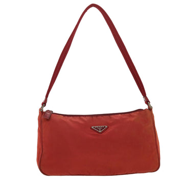 PRADA Shoulder Bag Nylon Red Auth 40346