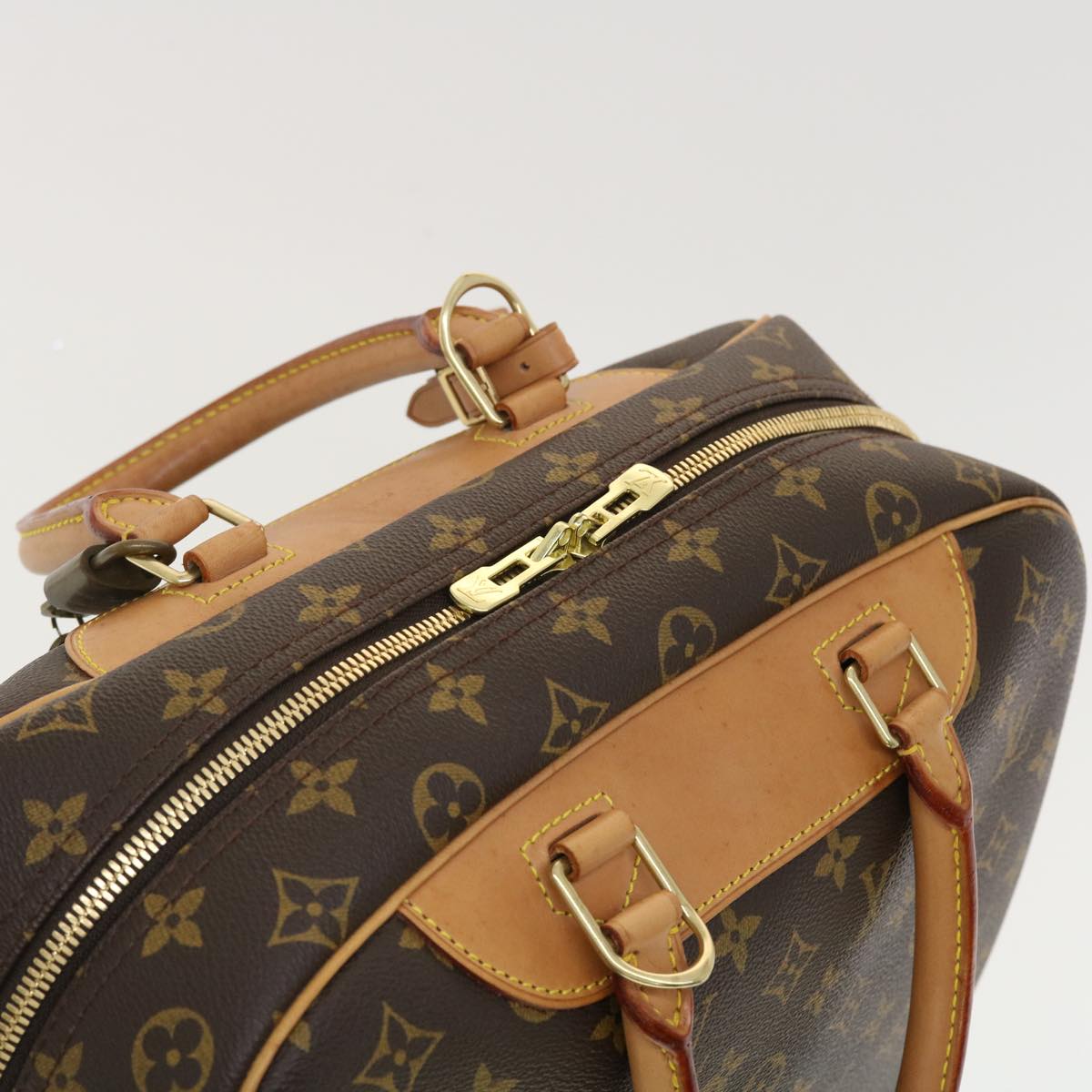 LOUIS VUITTON Monogram Deauville Hand Bag M47270 LV Auth 40380