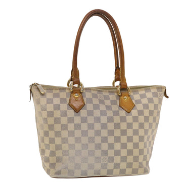 LOUIS VUITTON Damier Azur Saleya PM Tote Bag N51186 LV Auth 40418