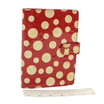 LOUIS VUITTON Vernis Yayoi Kusama Agenda PM Day Planner Cover M91518 Auth 40465