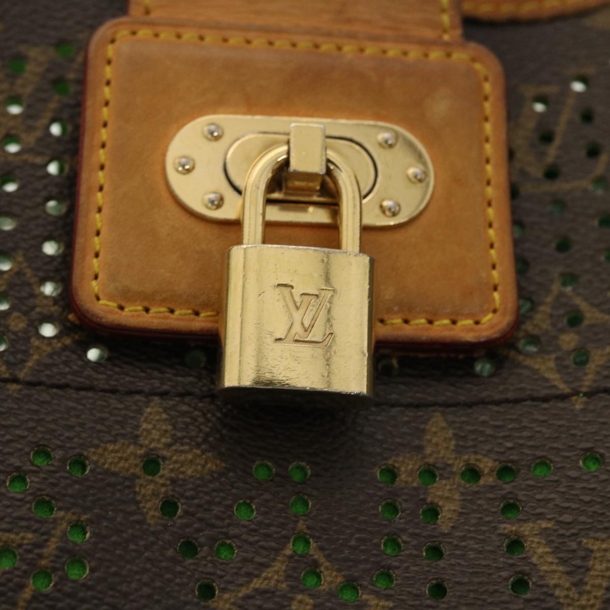 LOUIS VUITTON Monogram Perfo Musette Shoulder Bag Green M95173 LV
