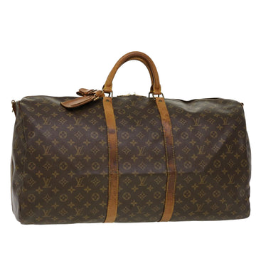 LOUIS VUITTON Monogram Keepall Bandouliere 55 Boston Bag M41414 LV Auth 40888