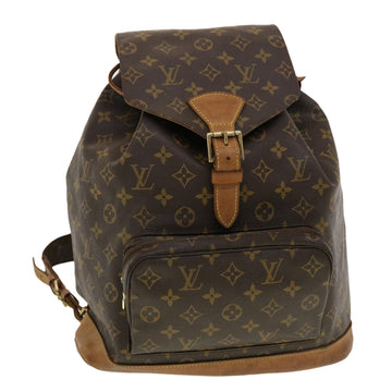 LOUIS VUITTON Monogram Montsouris GM Backpack M51135 LV Auth 40929