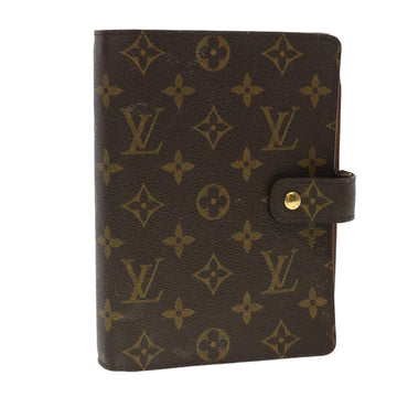 LOUIS VUITTON Monogram Agenda MM Day Planner Cover R20105 LV Auth 40992