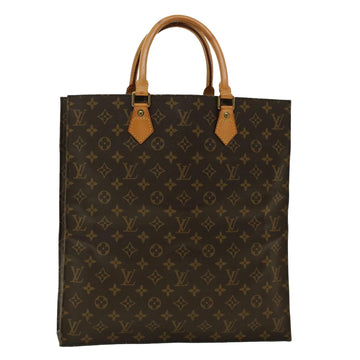 LOUIS VUITTON Monogram Sac Plat Hand Bag M51140 LV Auth 41051