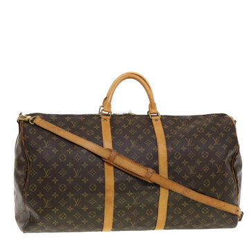 LOUIS VUITTON Monogram Keepall Bandouliere 60 Boston Bag M41412 LV Auth 41122