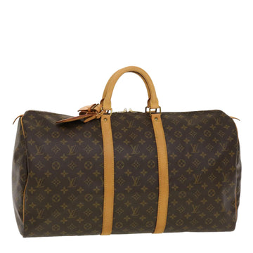 LOUIS VUITTON Monogram Keepall 55 Boston Bag M41424 LV Auth 41242