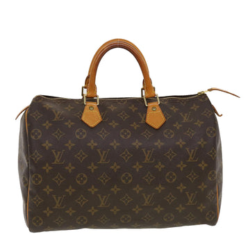 LOUIS VUITTON Monogram Speedy 35 Hand Bag M41524 LV Auth 41455