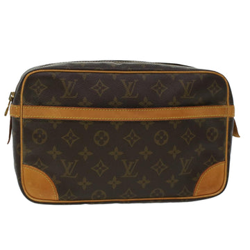 LOUIS VUITTON Monogram Compiegne 28 Clutch Bag M51845 LV Auth 41492