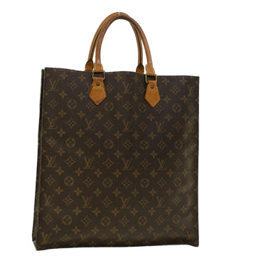 LOUIS VUITTON Monogram Sac Plat Hand Bag M51140 LV Auth 41719