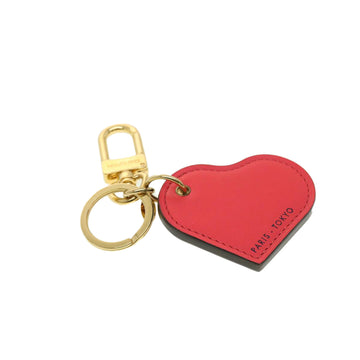 LOUIS VUITTON Sofia Coppola Key Holder Leather Red M00260 LV Auth 41754