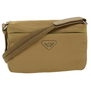 PRADA Shoulder Bag Nylon Khaki Auth 41951