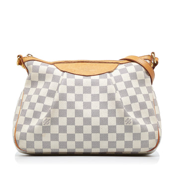 LOUIS VUITTON Damier Azur Siracusa PM Crossbody Bag