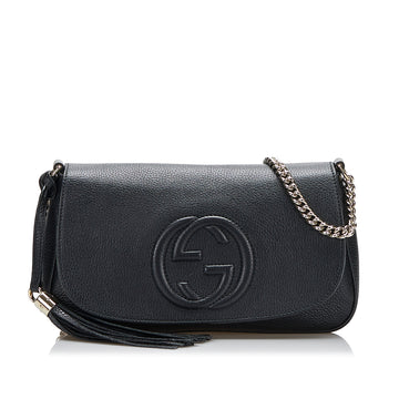 Gucci Soho Flap Crossbody Crossbody Bag