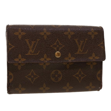 LOUIS VUITTON Monogram Porte Tresor Etui Papie Wallet M61202 LV Auth 42029