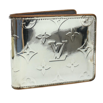 LOUIS VUITTON Louis Vuitton Portefeuille Iris Compact Monogram Mahina  Bifold Wallet M80492 Leather Blue Gradation Silver Metal Fittings
