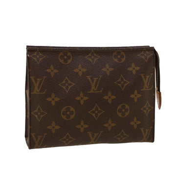 LOUIS VUITTON Monogram Poche Toilette 19 Pouch M47544 LV Auth 42117