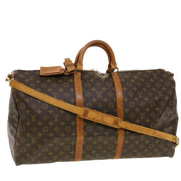 LOUIS VUITTON Monogram Keepall Bandouliere 60 Boston Bag M41412 LV Auth 42155