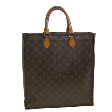 LOUIS VUITTON Monogram Sac Plat Hand Bag M51140 LV Auth 42214