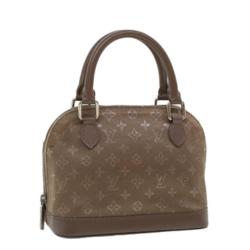 LOUIS VUITTON Monogram Satin Little Alma Hand Bag Gray M92147 LV Auth 42229