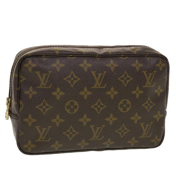 LOUIS VUITTON Monogram Trousse Toilette 23 Clutch Bag M47524 LV Auth 42256