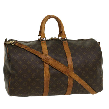 LOUIS VUITTON Monogram Keepall Bandouliere 45 Boston Bag M41418 LV Auth 42316