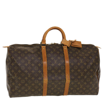 LOUIS VUITTON Monogram Keepall 55 Boston Bag M41424 LV Auth 42610