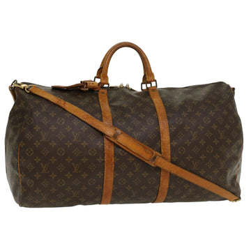 LOUIS VUITTON Monogram Keepall Bandouliere 60 Boston Bag M41412 LV Auth 42617