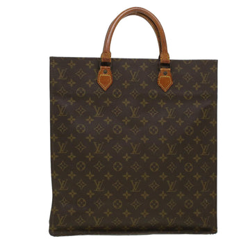 LOUIS VUITTON Monogram Sac Plat Hand Bag M51140 LV Auth 42763