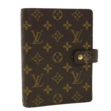 LOUIS VUITTON Monogram Agenda MM Day Planner Cover R20105 LV Auth 42792