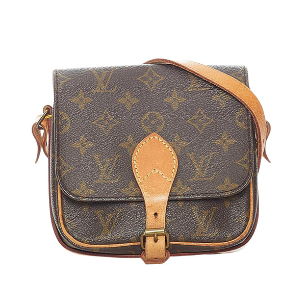 Authentic Preloved Louis Vuitton Monogram Cartouchiere 26 Crossbody Bag