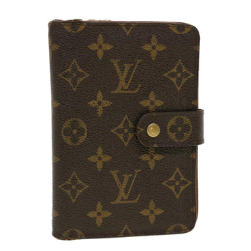 LOUIS VUITTON Monogram Porte Papier Zip Wallet M61207 LV Auth 42813