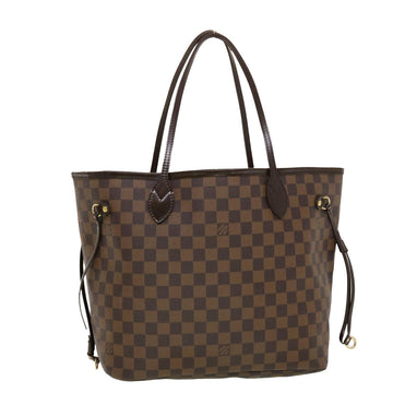 LOUIS VUITTON Damier Ebene Neverfull MM Tote Bag N51105 LV Auth 42830