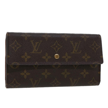 LOUIS VUITTON Monogram Portefeuille International Long Wallet M61217 Auth 42846