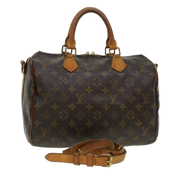 LOUIS VUITTON Monogram Speedy Bandouliere 30 Hand Bag 2way M40391 LV Auth 43058