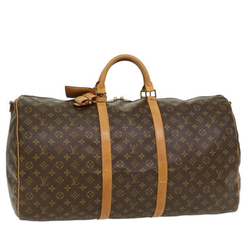 LOUIS VUITTON Monogram Keepall Bandouliere 60 Boston Bag M41412 LV Auth 43495