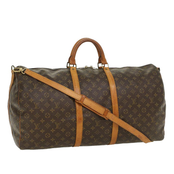 LOUIS VUITTON Monogram Keepall Bandouliere 60 Boston Bag M41412 LV Auth 43504