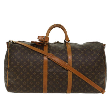 LOUIS VUITTON Monogram Keepall Bandouliere 60 Boston Bag M41412 LV Auth 43505