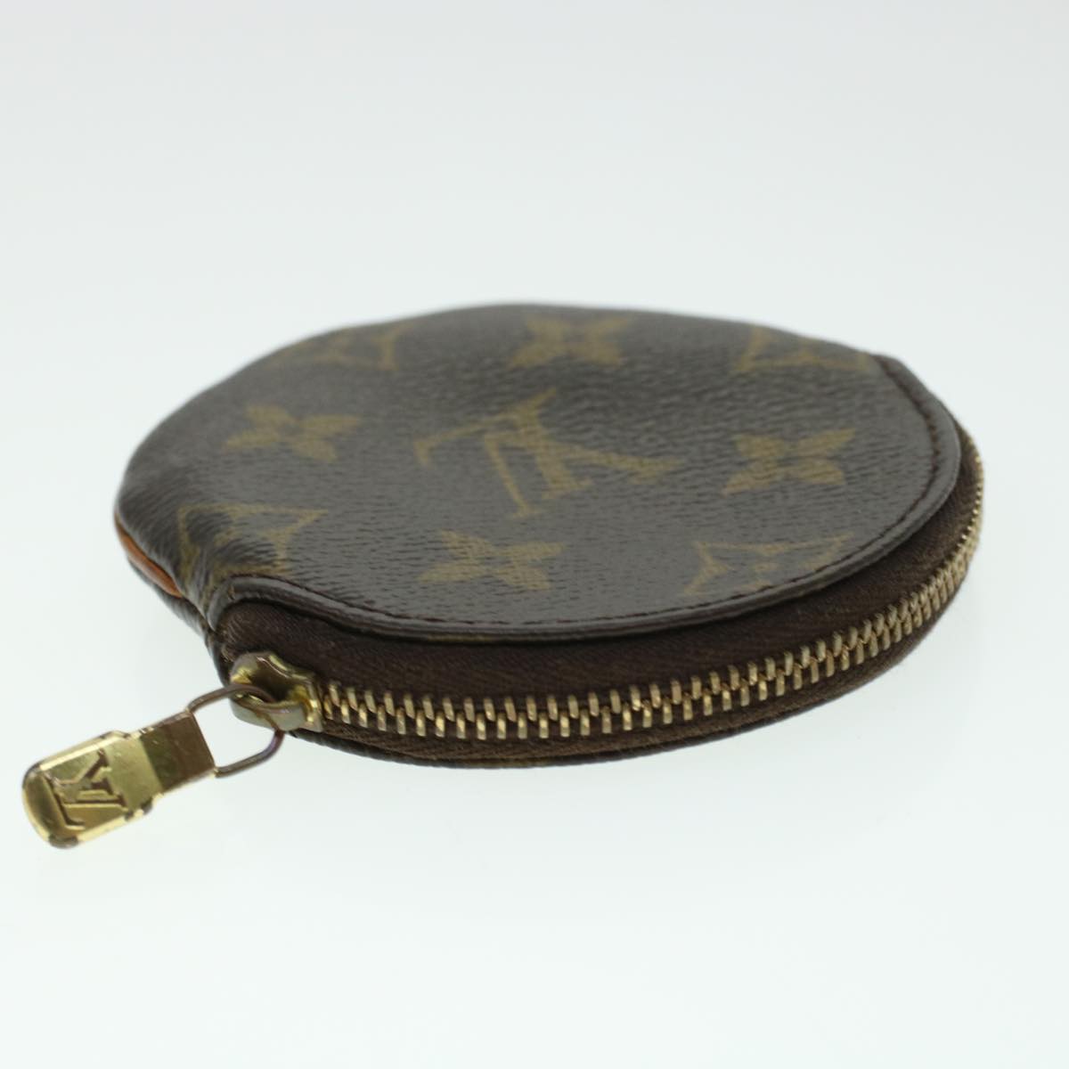 LOUIS VUITTON Monogram Porte Monnaie Round Coin Purse M61926 LV