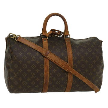 LOUIS VUITTON Monogram Keepall Bandouliere 45 Boston Bag M41418 LV Auth 43592