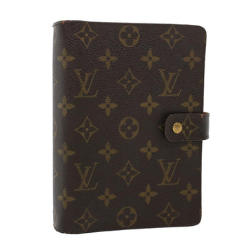 LOUIS VUITTON Monogram Agenda MM Day Planner Cover R20105 LV Auth 43812