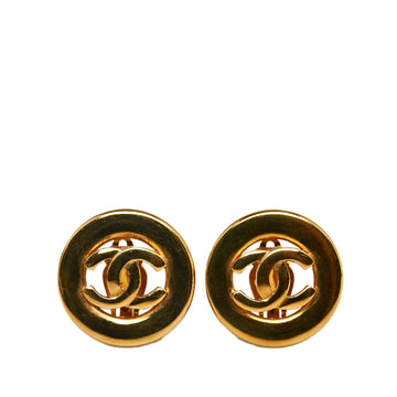 CHANEL CC Clip On Earrings Costume Earrings