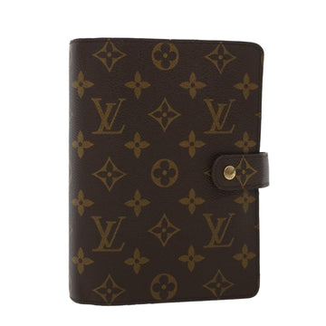 LOUIS VUITTON Monogram Agenda MM Day Planner Cover R20105 LV Auth 44007