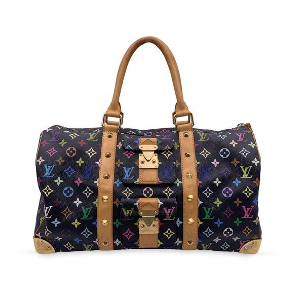 Louis Vuitton Keepall 45 Multicolor Monogram Leder Takashi Muraka