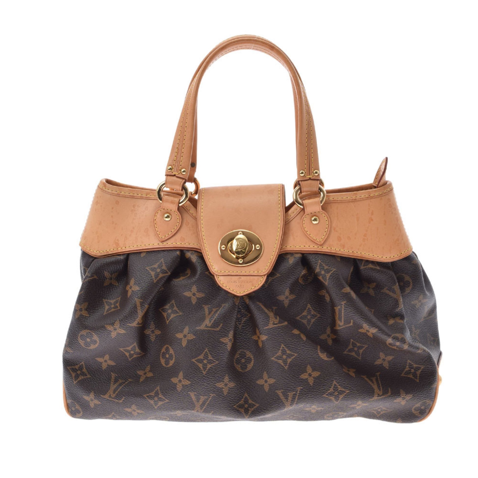 Louis+Vuitton+Boetie+Tote+PM+Brown+Leather for sale online